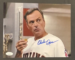 Foto 8x10 auto firmada por Eddie Harris de la película de Grandes Ligas de Chelcie Ross ~ certificado de autenticidad JSA - Imagen 1 de 5