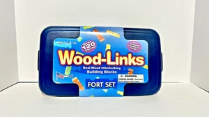 Roy Toy  Wood-Links Fort Set  Made In The USA New Vintage 1998 - Picture 1 of 8