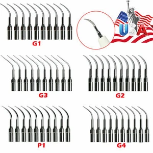 10 puntas de insertos piezoeléctricos ultrasónicos dentales, G1,G2,G3,G4,P1,P3 Mex - Imagen 1 de 7