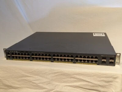 Cisco 2960-X 48PD-L 48-Port GbE Switch with 4 SFP+ Uplinks PoE+ (2 of 6) - Image 1 of 4