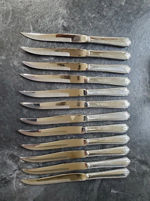 Cuchillo para carne Lady Hilton-Westmorland de plata esterlina HH 9" HOJA BISELADA #272 Foto 1 de 4