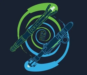 Doctor Who River Song TARDIS Sonic Screwdriver Vortex Teefury Women XLarge Shirt - Picture 1 of 1