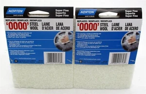 Norton Sanding Wool Pad Super Fine 2 Pack (Lot of 2) - Picture 1 of 2