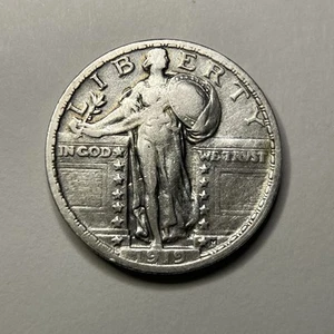 1919 U.S. Standing Liberty Quarter Very Fine Collectible - 71062 - Picture 1 of 12