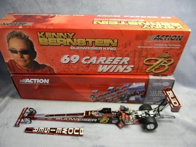 1/24 2003 KENNY BERNSTEIN BUDWEISER 69 WINS ACTION LIMITED TOP FUEL DRAGSTER-MIB - Image 1 of 4
