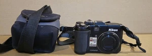 Nikon Coolpix P6000 black 13.5MP Digital Camera 4x Zoom GPS Tested No Battery - Picture 1 of 12
