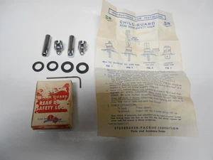 NOS Vtg Studebaker/ Packard Child Guard Rear Door Safety Locks w/ Instructions - Bild 1 von 6