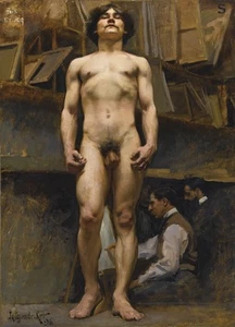 J C Leyendecker : Male Nude, Archival Quality Fine Art Print. - Picture 1 of 3