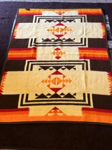 Ibena Relax Dolan Multicolor Native Design Blanket Made in Western Germany - Picture 1 of 6