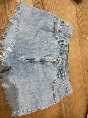 Vintage Levis 555 denim cutoff size 10/12 - Image 1 of 2