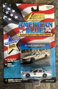 Johnny Lightning American Blue! 1995 Chevy Caprice Key West Florida Police Car - Picture 1 of 2