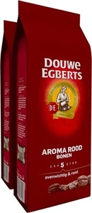 2 Packs Douwe Egberts Aroma Rood Whole Beans Coffee x 17.6oz/500g - Picture 1 of 6