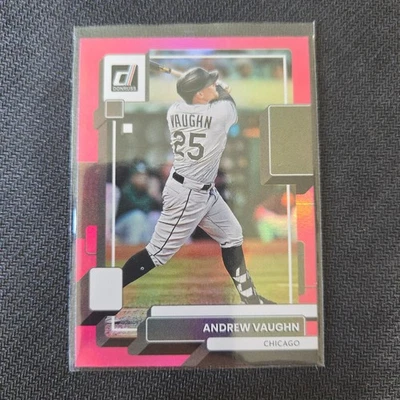 2022 Donruss - Andrew Vaughn #89 Pink Holo Chicago White Sox - Image 1 of 2