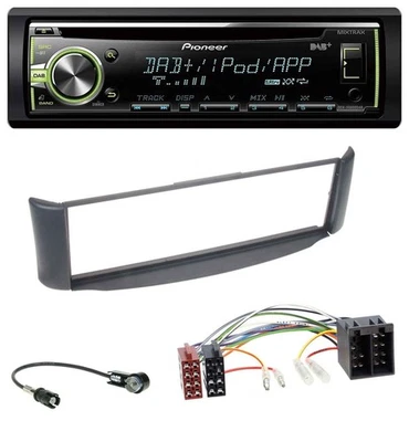 Pioneer DAB USB MP3 AUX CD Autoradio für Smart ForTwo 450 grau ohne Metallschach - Bild 1 von 4
