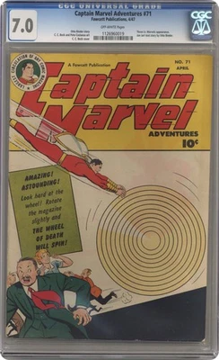 Captain Marvel Adventures #71 CGC 7.0 1947 1126960019 - Imagem 1 de 2