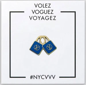 ⚡RARE⚡ LOUIS VUITTON X VVV Blue Louis Vuitton Lock Pin *BRAND NEW* 🔒 - Picture 1 of 3