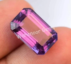 Natural Color Change Sapphire 10.00Ct Stunning Emerald Certified Loose Gemstone - Foto 1 di 6