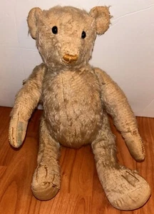 Antique Original 12” Golden Steiff Bear Shoe Button Eyes..early , Early 1900’s - Picture 1 of 10