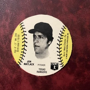 1978 1979 MSA Wiffle Ball Discs Set JON MATLACK TEXAS RANGERS NRMINT *HIGH GRADE - Picture 1 of 2