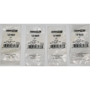 Crown Bolt Nylon #10 Flat Washers Plastic 5 Pack Lot of 4 - Picture 1 of 3