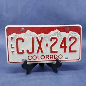 Colorado License Plate CJX 242 CO USA - Picture 1 of 2