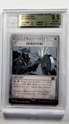 MTG Magic the Gathering OTJ Outlaws of Thunder Junction Grindstone BGS 9.5 POP 1 - Image 1 of 4