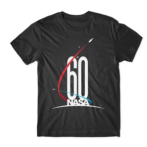 Official NASA Space Agency 60th Anniversary Logo T-Shirt - Picture 1 of 1