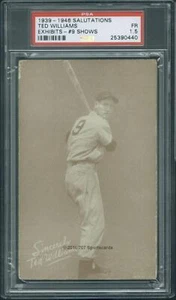 1939 - 1946 Salutations #NNO Ted Williams Exhibits - #9 Shows PSA 1.5 (0440) - Picture 1 of 2