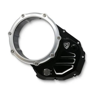 CNC Racing black/silver clear oil clutch cover Ducati Diavel 1200 2011 - Picture 1 of 5