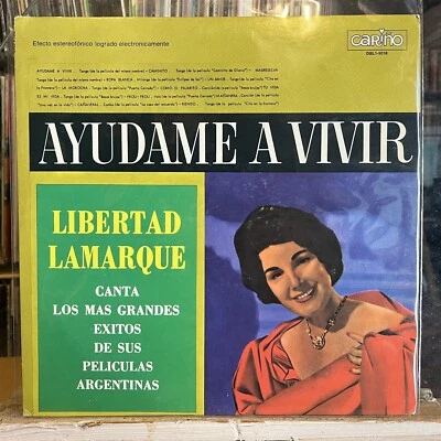 [LATIN]~EXC LP~LIBERTAD LAMARQUE~Ayudame A Vivir~[Original 1970~CARINO~Issue] - Image 1 of 4