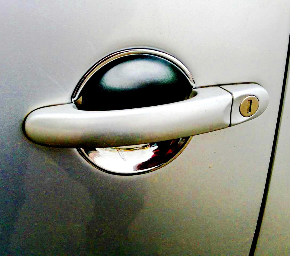 PARA VW NEW BEETLE CROMO MANIJA DE PUERTA CASCOS MANIJA DE PUERTA BEETLE 1999-2010 - Imagen 1 de 4