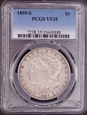 1895-S Morgan Silver Dollar PCGS VF35 - Original Look Key Date