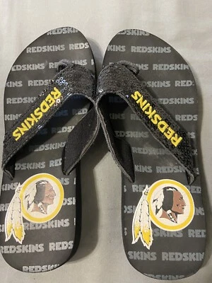 Chanclas de playa/sandalias Washington Redskins degradadas para mujer talla pequeña Foto 1 de 2