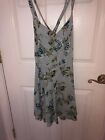 Blue Floral Strappy Sundress From Urban Outfitters. Size 0