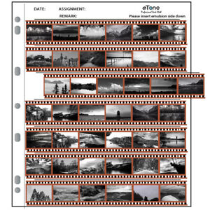 50 Sheets Acid-free Archival Storage Pages Sleeves Slide 35mm 135 Film Negative