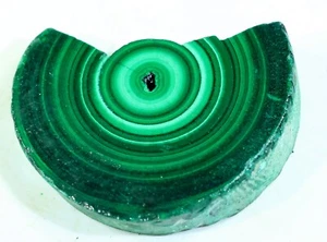 69 CT NATURAL FLOWER PLUME ROOT MALACHITE POLISH TILE UNTREATED GEMSTONE MK-318 - Picture 1 of 6