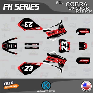 Graphics Kit for Cobra CX-50 SR (2012-2020) CX50 SR  FH Series - Red - Picture 1 of 6