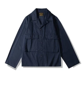 Hombres Camisa Denim Vintage Manga Larga Prendas para el torso Algodón Abrigo Chaqueta Fiesta Deporte - Imagen 1 de 18