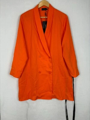 Pretty Little Thing Womens Blazer Dress Size Medium Double Breasted Oversized - image 1 of 4