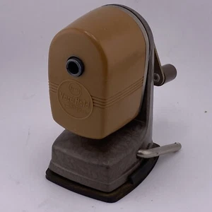 Vintage Apsco Vacu-Hold Pencil Sharpener - Manual Crank for Desktop Table - Nice - Picture 1 of 3