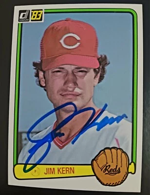 JIM KERN SIGNED 1983 DONRUSS AUTOGRAPH REDS - Image 1 of 2
