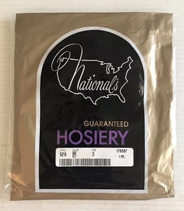 National’s Guaranteed Hosiery Style 9216 Beige Pantyhose Sz D 1 Pair - Picture 1 of 6