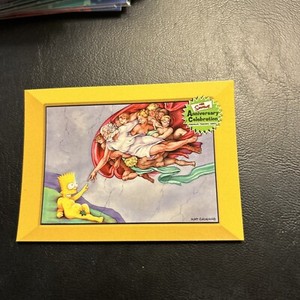 Jb11a The Simpsons 2000 InkWorks Anniversary Celebration #51 Art By Bart