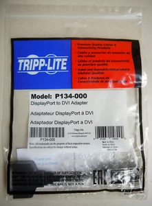 Tripp-Lite P134-000 DisplayPort Male to DVI Female Adapter Converter 6" - Picture 1 of 1