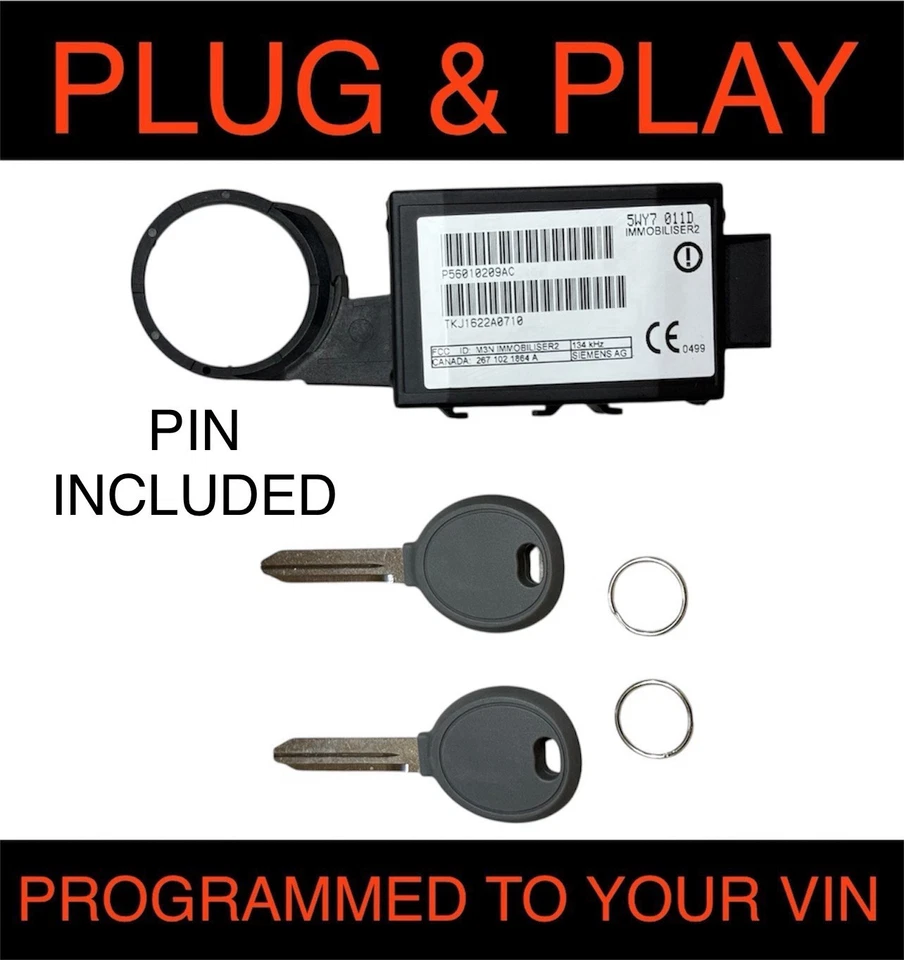 2001-2006 Jeep Wrangler 2002-2004 Liberty Immobilizer 56010209AC PROGRAMMED - Image 1 of 4