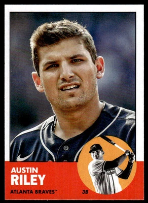 2022 Topps Archives #40 Austin Riley  1963 Design  Atlanta Braves - Image 1 of 2