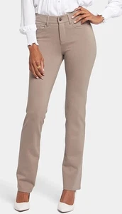 NWT 22W NYDJ Sculpt-Her Marilyn Straight Leg Pants Saddlewood Tan Ponte - Picture 1 of 7
