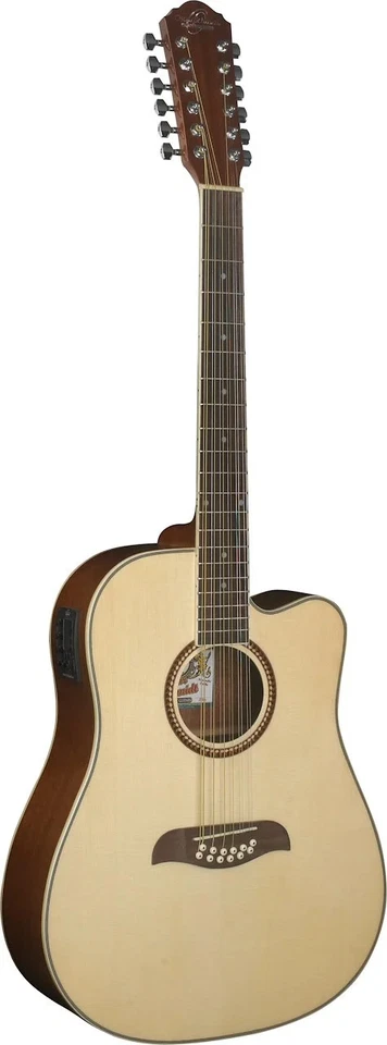 Oscar Schmidt OD312CE-A Dreadnought (12 String) Cutaway Acoustic Electric Gui... - Image 1 of 1