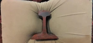 Abschnitt, Amboss Brocken, Eisenbahn Gleisstück, 3-3/4" dick 6-3/4 x 6-1/4, 130# - Bild 1 von 5