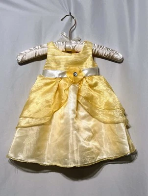 Nannette Yellow Sleeveless Baby Dress, Size 12 Months Full Skirt - Image 1 of 4